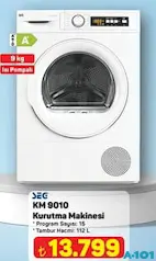 SEG KM 9010 ÇAMAŞIR KURUTMA MAKİNESİ 9 KG